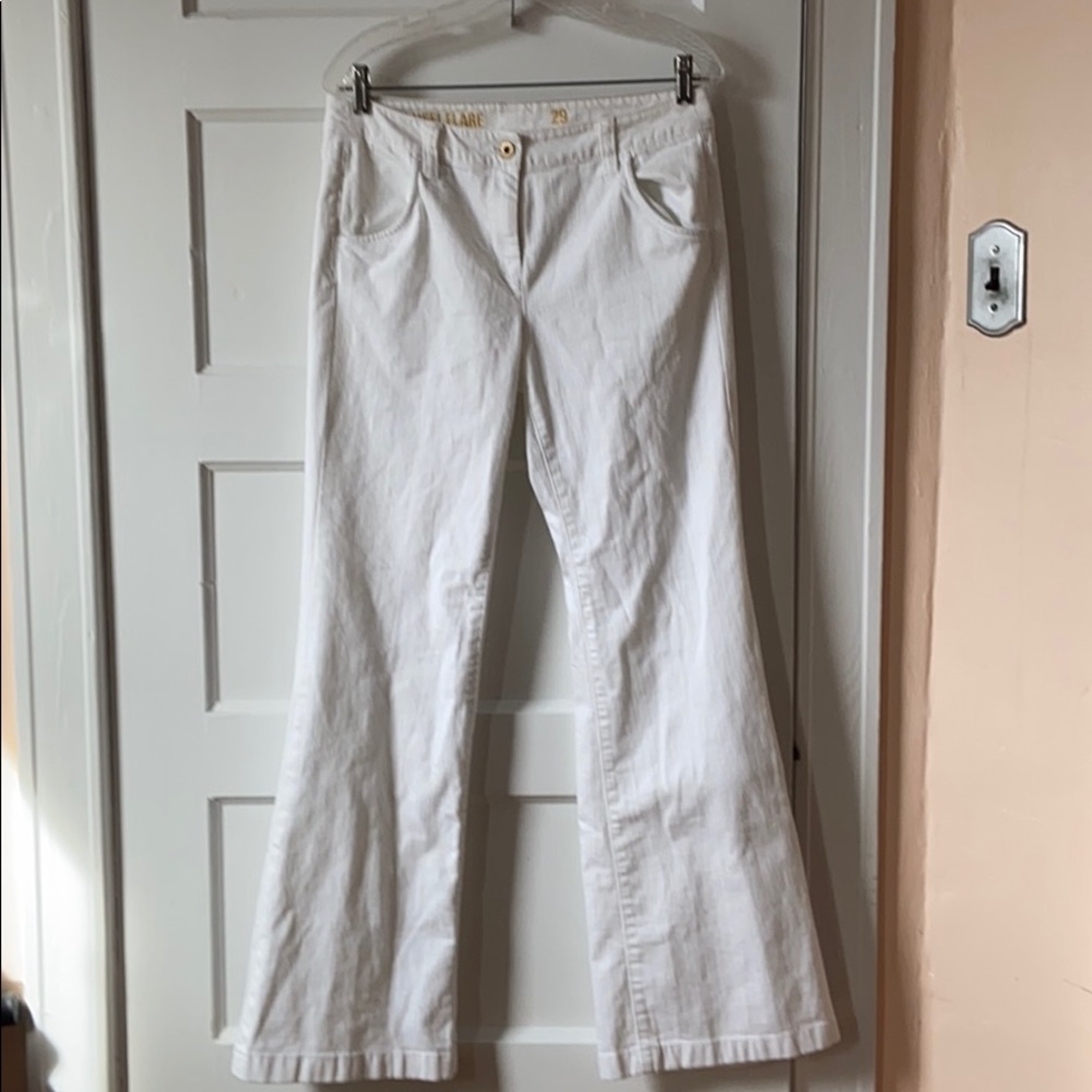 J.Crew white flare jeans size 29